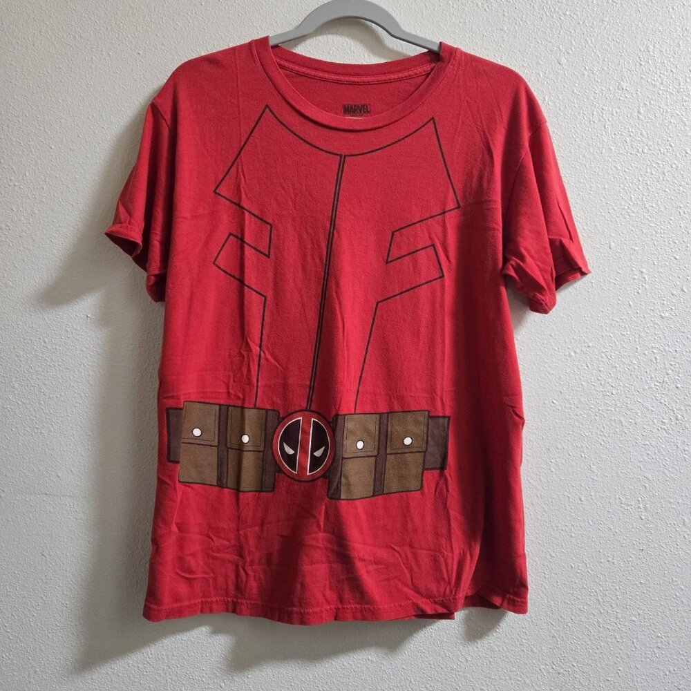 Marvel Deadpool T-shirt M Small Hole In Last Pic